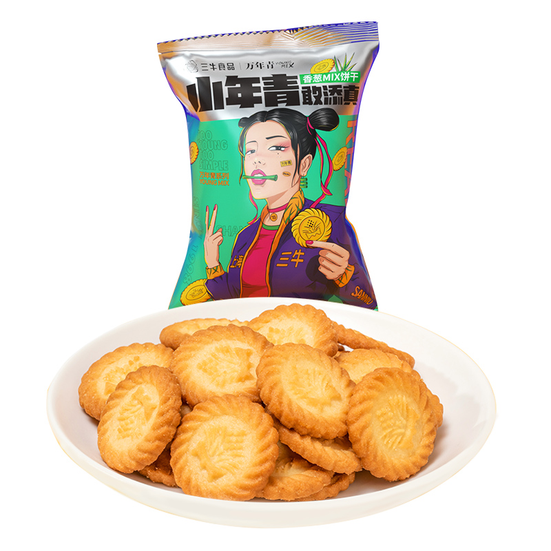 三牛万年青上海迷你酥性饼干120g