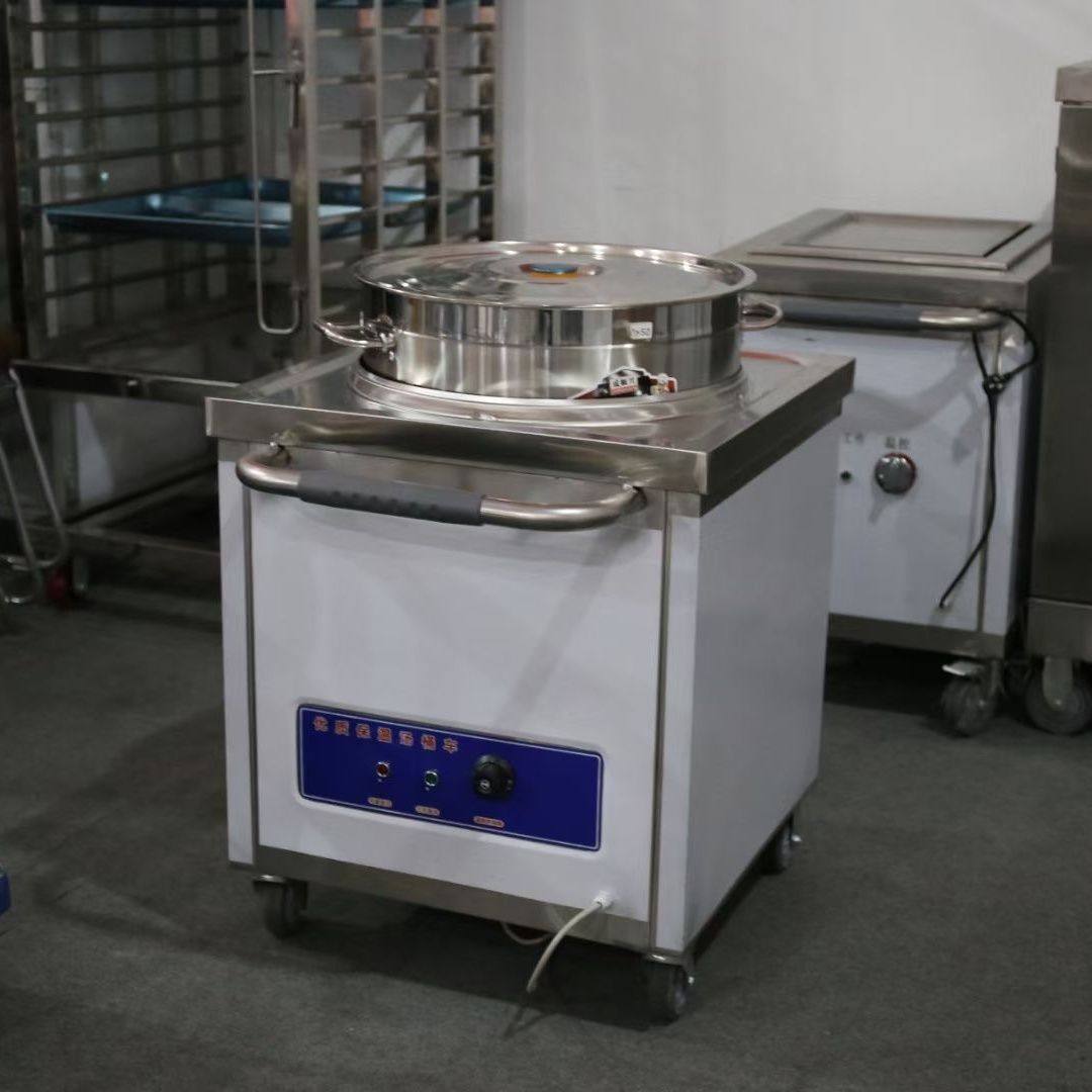 不锈钢商用保温粥车汤桶车食堂餐厅厨房大型电热一体