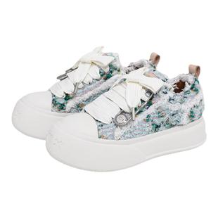 【张泽禹同款】SOAP OPERA泡泡鞋厚底帆布鞋糖果薄荷夏季内增高新