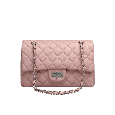 SZA小香风菱格链条单肩腋下包