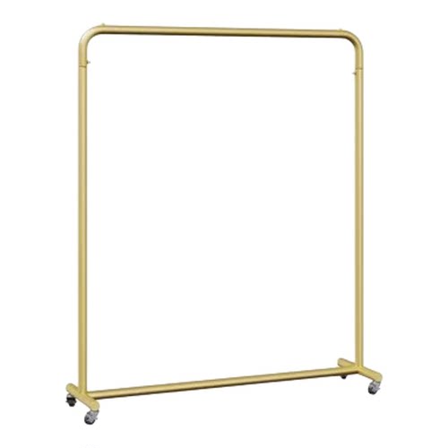 服装店展示架落地式女装货架金色挂衣架陈列组合店面侧挂专用带轮