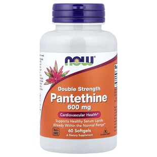 美国 Now Foods pantethine双倍泛硫乙胺活性泛酸600mg60粒血脂