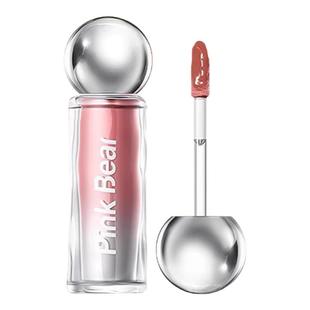pinkbear皮可熊小灯泡唇蜜有色精华蜜糖光口红唇釉n04橘色皮克熊