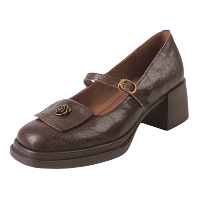 中跟粗跟玛丽珍小皮鞋高跟单鞋