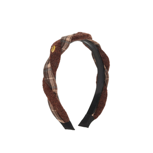 麻花红色高颅顶发箍女款高级感洋气时尚头箍日常外戴洗脸发卡头饰