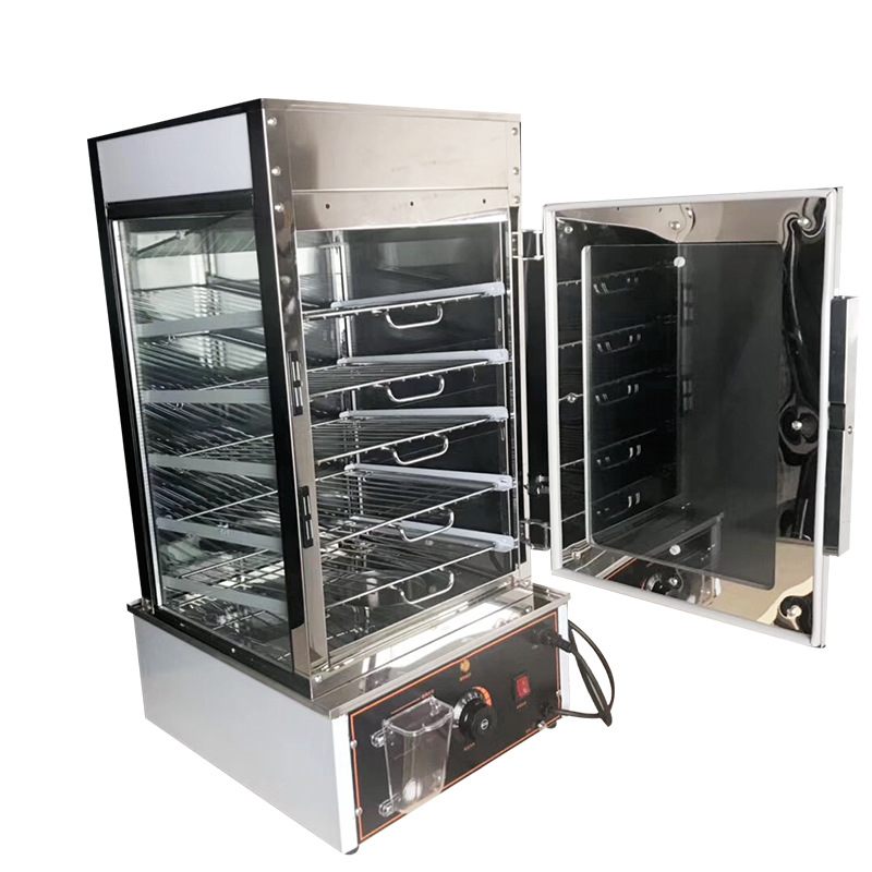厂家直销商用多功能早餐店便利店不锈钢加热包子蒸柜 蒸箱蒸包机