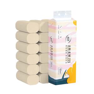 批发12卷本色无芯卷纸卫生纸实惠装商用厕所厕纸手纸整箱卷筒纸巾