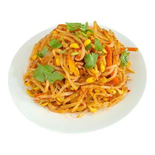 佳木斯拌菜拌豆芽鲜族三姐妹星星新鲜春花拌面拌菜豆芽东北冷面