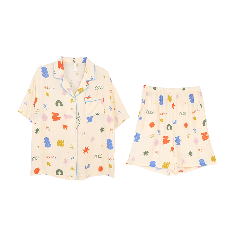 安之伴夏季卡通少女睡衣