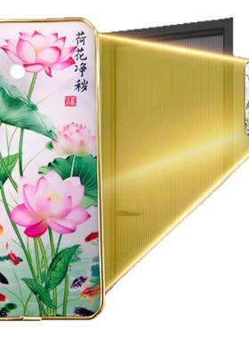 卫生间厨房九鱼荷花净秽鲤鱼图