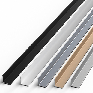 铝合金反向直角阴角线内角收边条内转角卡条自粘免打孔金属内包边