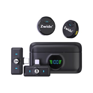 Zwide 无线领夹麦麦克风配件M7M8M9S3充电仓接收器发射器