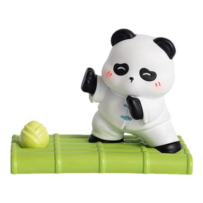 创意国潮熊猫树脂手机支架卡通懒人好物桌面平板支架萌宠摆件礼物