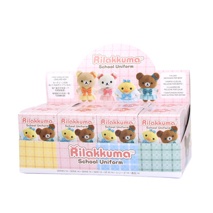 轻松小熊JK校园系列盲盒正版轻松熊可爱礼物挂饰毛绒挂件钥匙扣