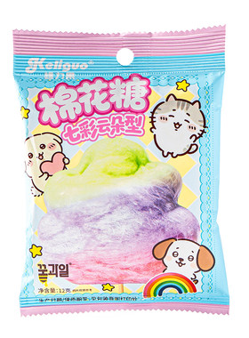 棵力果彩色拉丝棉花糖独立小包装