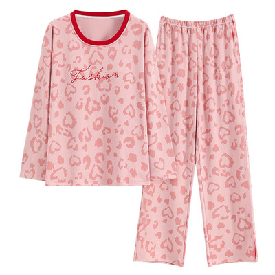 带胸垫一体睡衣家居服套装