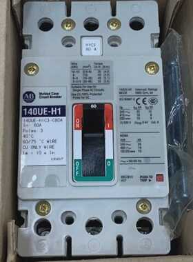 140UE-H1C3-C80A Molded Case Circuit Breaker 3 Pole 480V 50/6