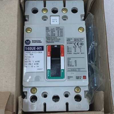 140UE-H1C3-C80A Molded Case Circuit Breaker 3 Pole 480V 50/6