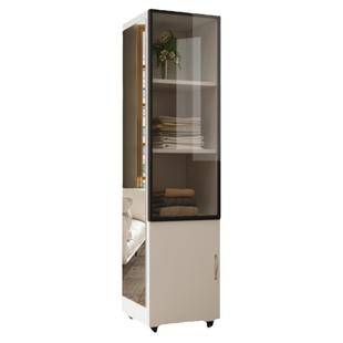 穿衣镜全身落地镜家用女生卧室旋转可移动储物试衣镜客厅立体镜子