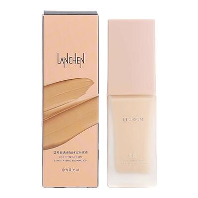 蓝秀轻透亲肤持妆粉底液明星同款