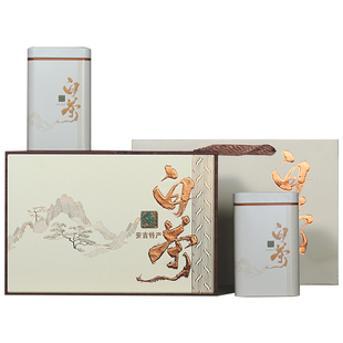 2025年安吉正宗白茶新茶高档礼盒装春茶罐装200g雨前特级绿茶送礼