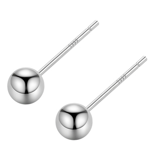 养耳洞999纯银耳钉女耳棒耳骨钉高级防堵针小耳环免摘爆款耳饰