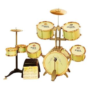 架子鼓儿童玩具男孩3岁初学者家用练习女孩打鼓乐器6宝宝早教生日