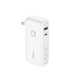 品胜10000毫安PD22.5W电霸自带线充电宝充电器二合一迷你便携手机适用于oppo华为vivo苹果15超薄便携移动电源