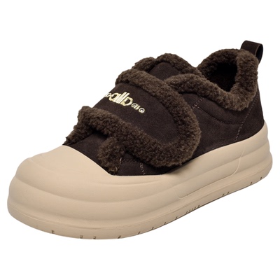 大丫丫大码女鞋加绒保暖面包鞋