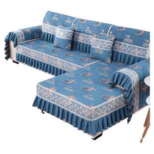 雪尼尔沙发垫四季通用防滑高档沙发套罩现代简约座垫子高级感坐垫