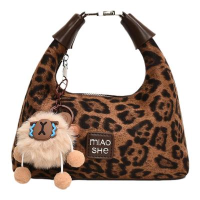 2024手提包小包豹纹时尚百搭