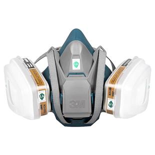 3M6502QL+6001快扣版防毒面具防化工气体喷漆甲醛农药粉尘面罩