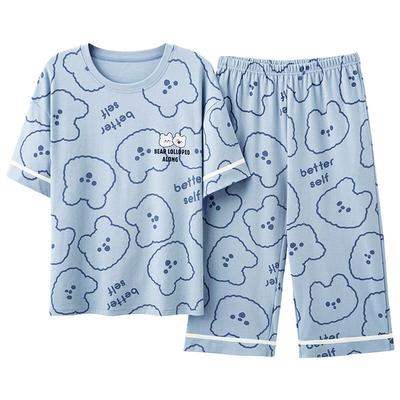 夏季女士睡衣纯棉可爱韩版