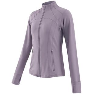 骆驼瑜伽服外套长袖开衫修身上衣户外运动服女秋健身服专业晨跑服