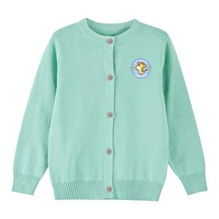 2025秋季新款班吉鹿男女童针织开衫毛衣外套时尚洋气可爱中大童装