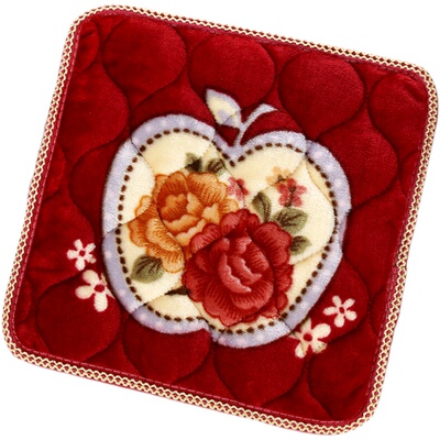 加厚毛绒坐垫冬季保暖圆形方形