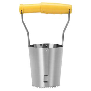 农用不锈钢移苗神器玉米辣椒移苗铲家用种植打洞取土工具圆形铲子