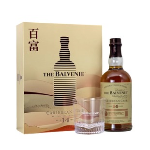 【自营】Balvenie百富14年加勒比桶苏格兰单一麦芽威士忌酒进口