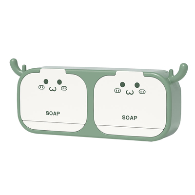 香皂盒双格沥水肥皂架