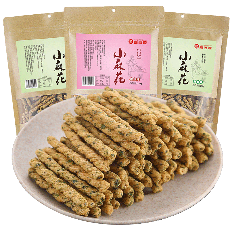 【襄盛源】手工小麻花280g*4袋-实得惠省钱快报