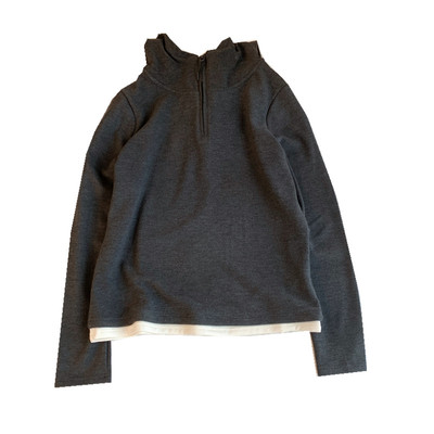 加密有质感双面磨毛德绒撞色假两件连帽套头卫衣上衣女款秋冬