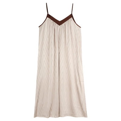 轩靓睡裙女夏季冰丝绸吊带超长裙