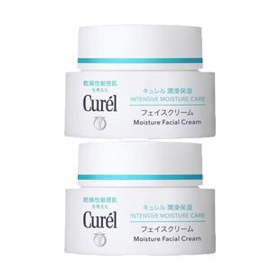 【88VIP专享】curel珂润保湿面霜40g*2敏感肌补水修护神经酰胺