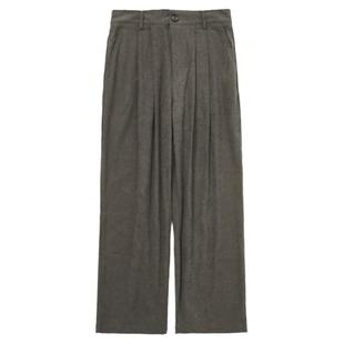 Mentmate 秋冬基本款纯色百搭华夫格休闲西装裤男 慵懒宽松BF长裤