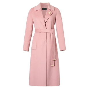 【山羊绒100】Lakoradior拉珂蒂优雅秋冬新款气质中长款毛呢大衣