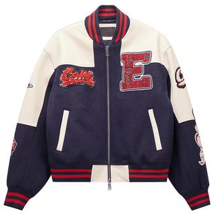 Ed hardy埃德哈迪春季新款女士设计师款珠片米珠绣花夹克外套