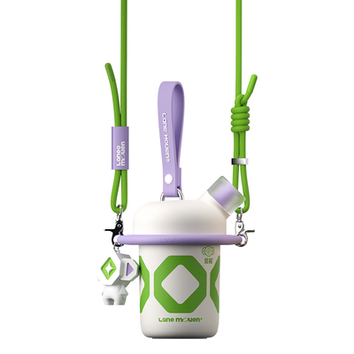 览萌Lane Mouen不锈钢保温杯儿童吸管杯女生高颜值可爱便携奇趣杯