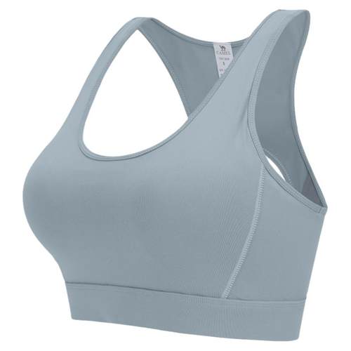 骆驼瑜伽内衣女带胸垫一体式高强度运动文胸跑步防震背心健身bra