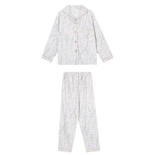 JoyceBra韩系豹纹法兰绒睡衣女冬季加厚保暖柔软可外穿家居服套装