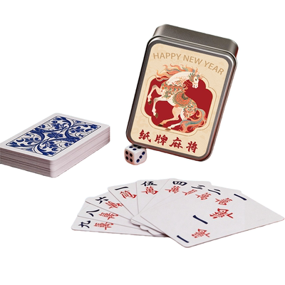 纸牌麻将扑克牌防水PVC塑料144张